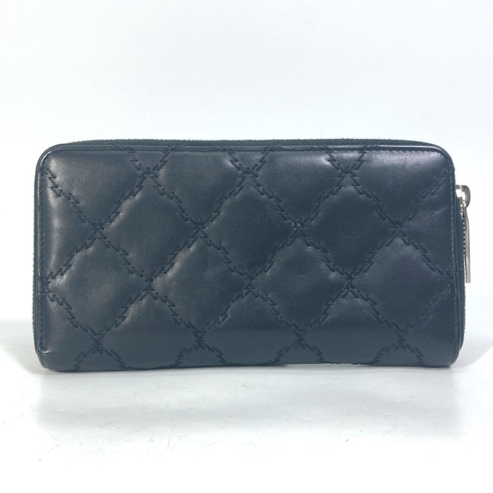 CHANEL Black Lambskin Leather Logo Wallet - Picture 2 of 16